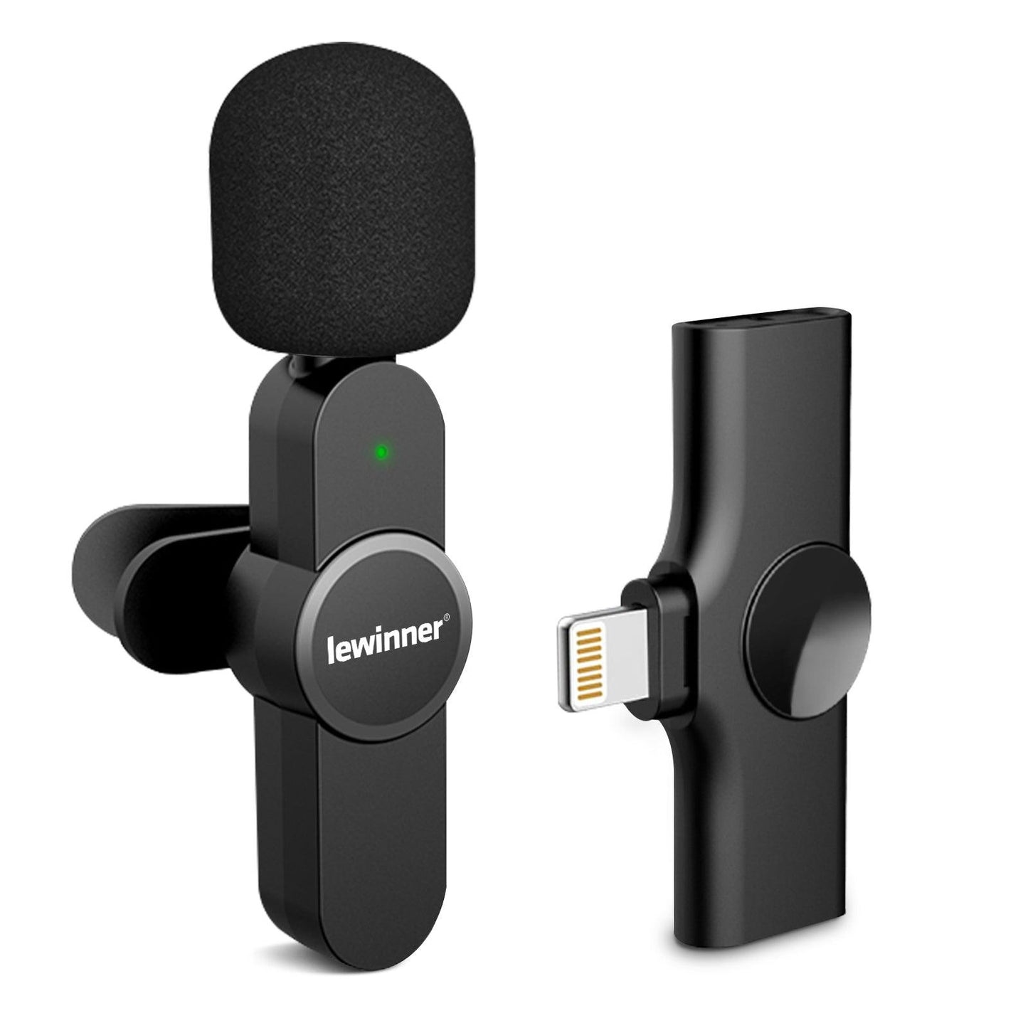 Lewinner Wireless Lavalier Microphone for iPhone iPad (WM-4)