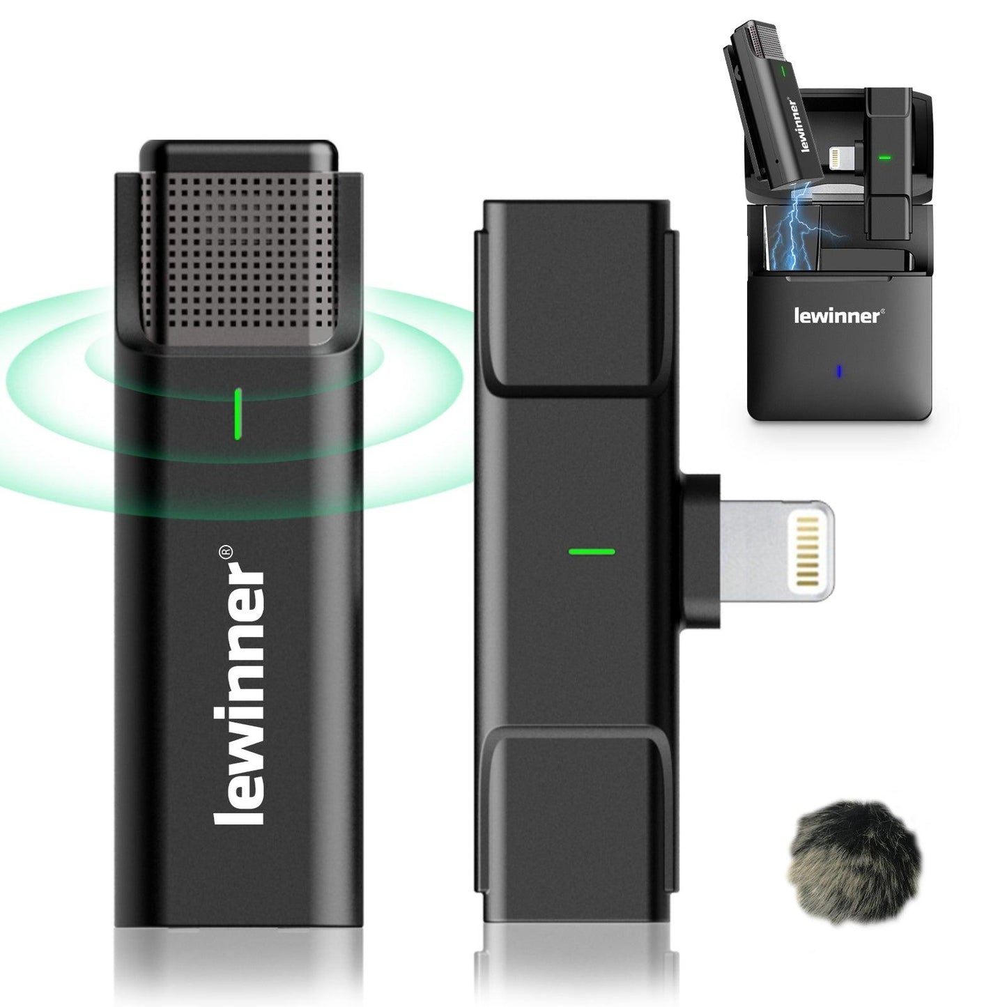 Lewinner Wireless Lavalier Microphone for iPhone and iPad (WM-5)