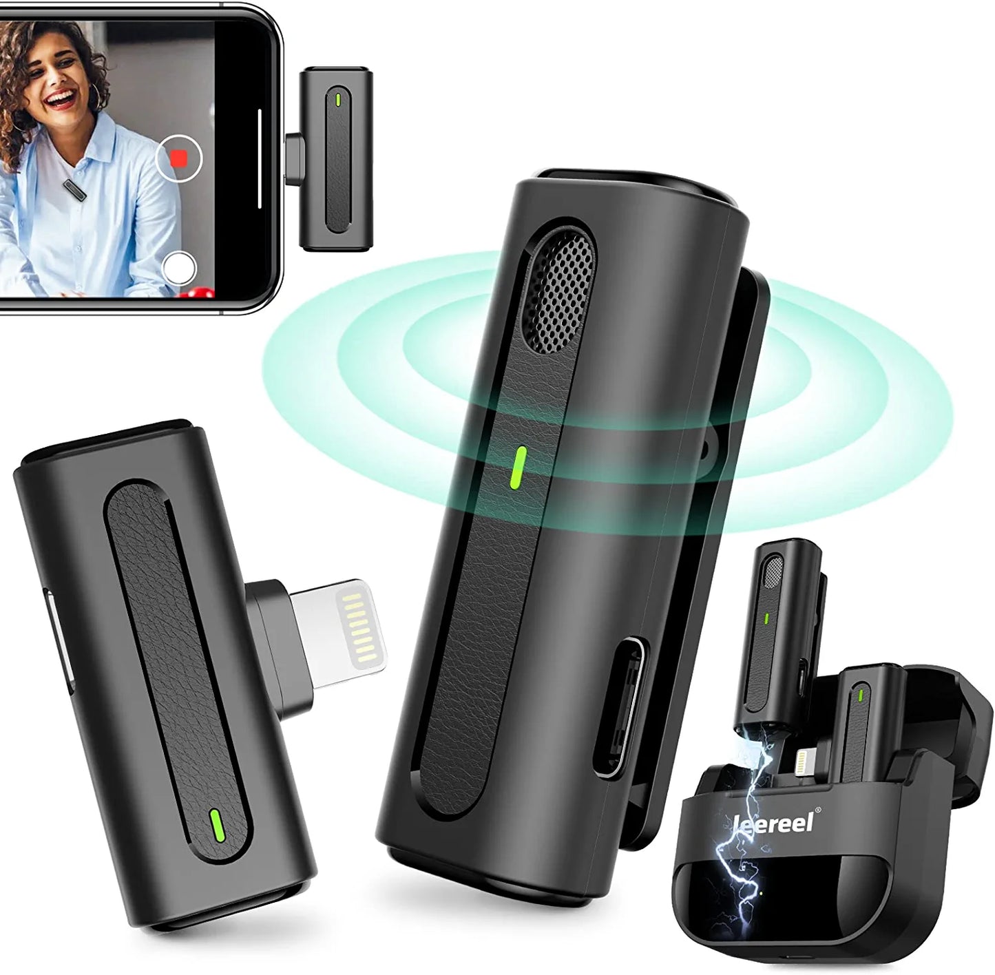 Wireless Lavalier Microphone for iPhone iPad(M9)