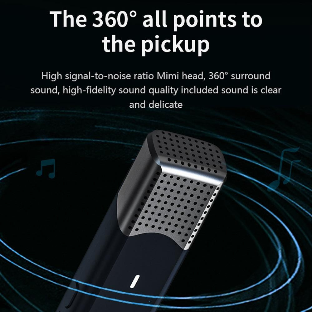 Leereel Wireless Lavalier Microphone Mini Portable Microphone Professional Noise Reduction
