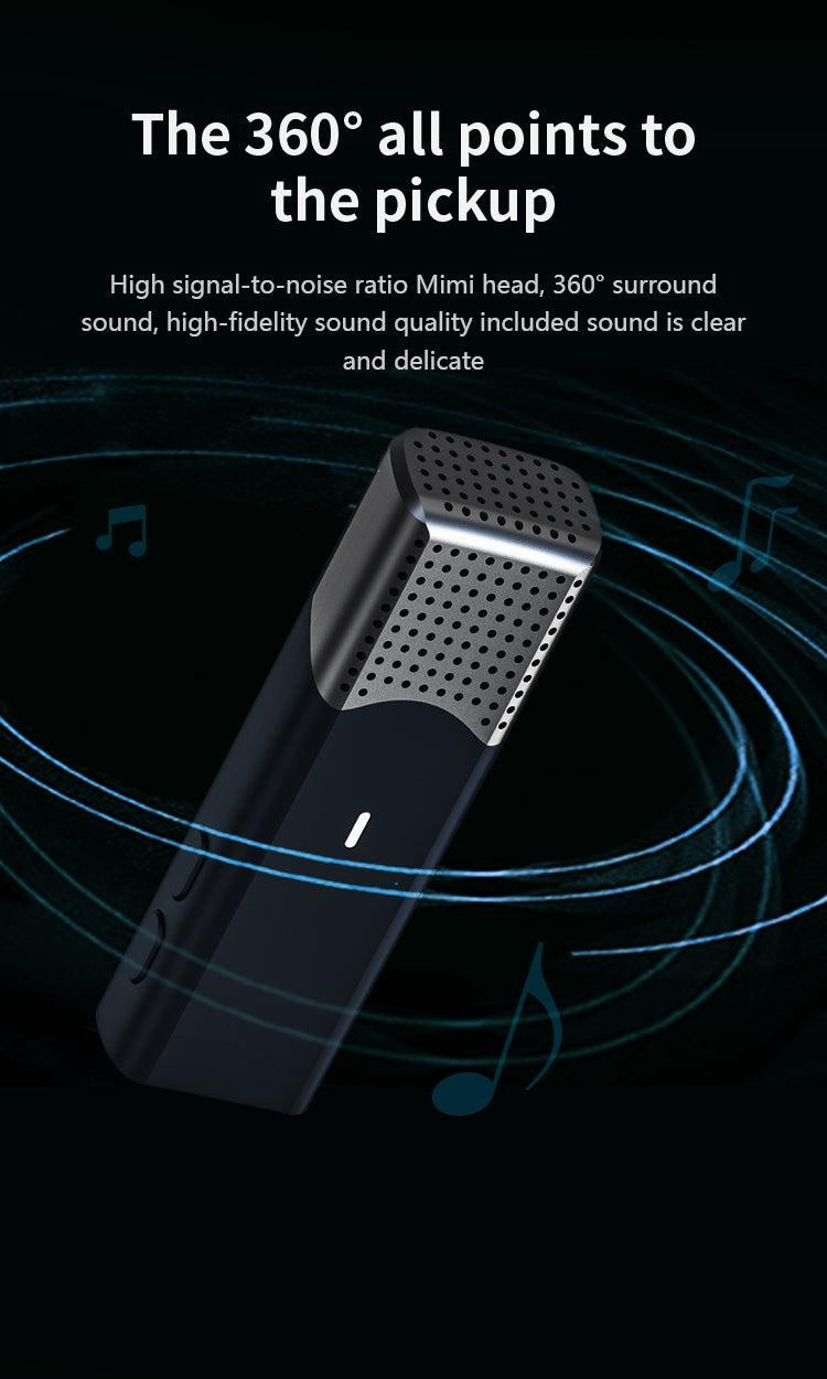 Leereel Wireless Lavalier Microphone Mini Portable Microphone Professional Noise Reduction