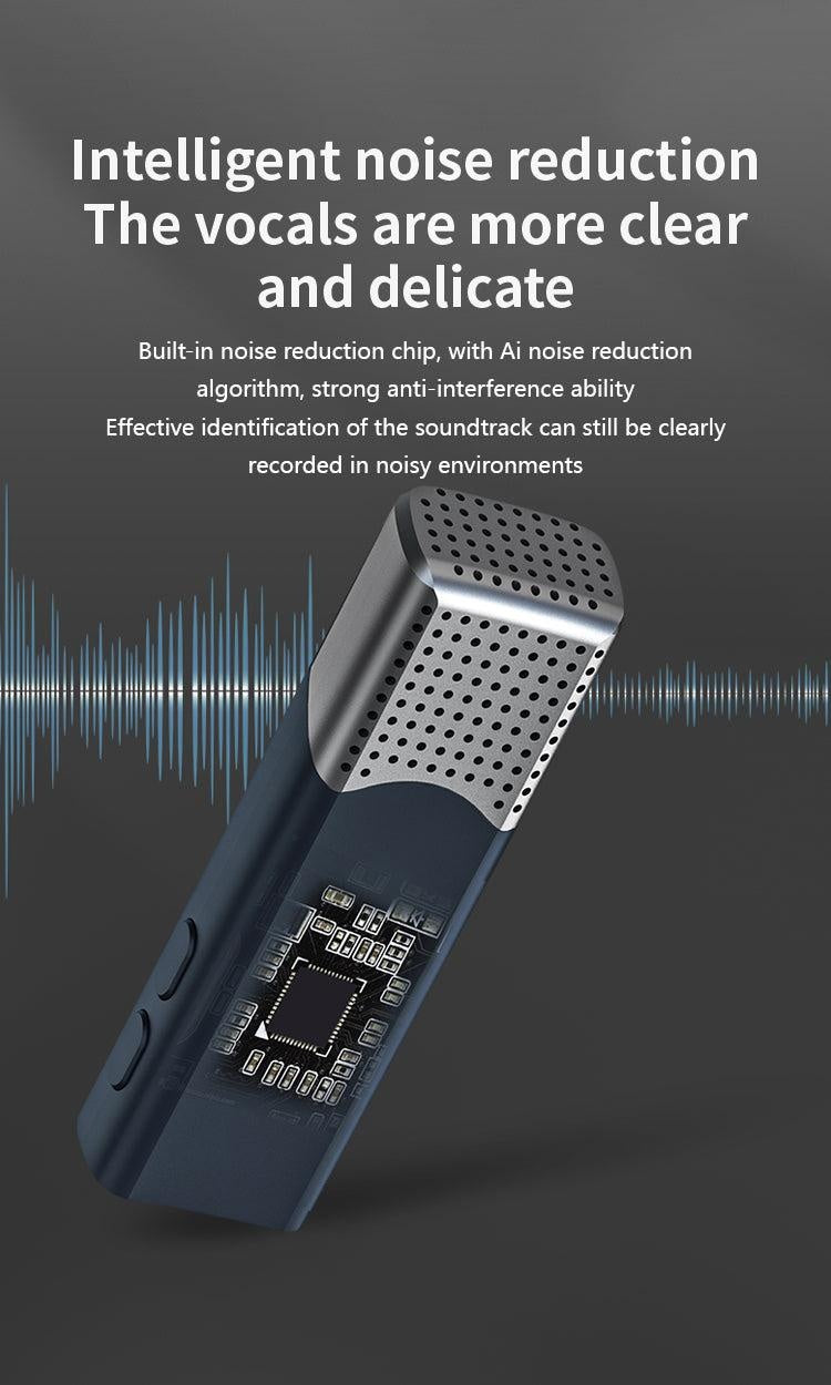 Leereel Wireless Lavalier Microphone Mini Portable Microphone Professional Noise Reduction