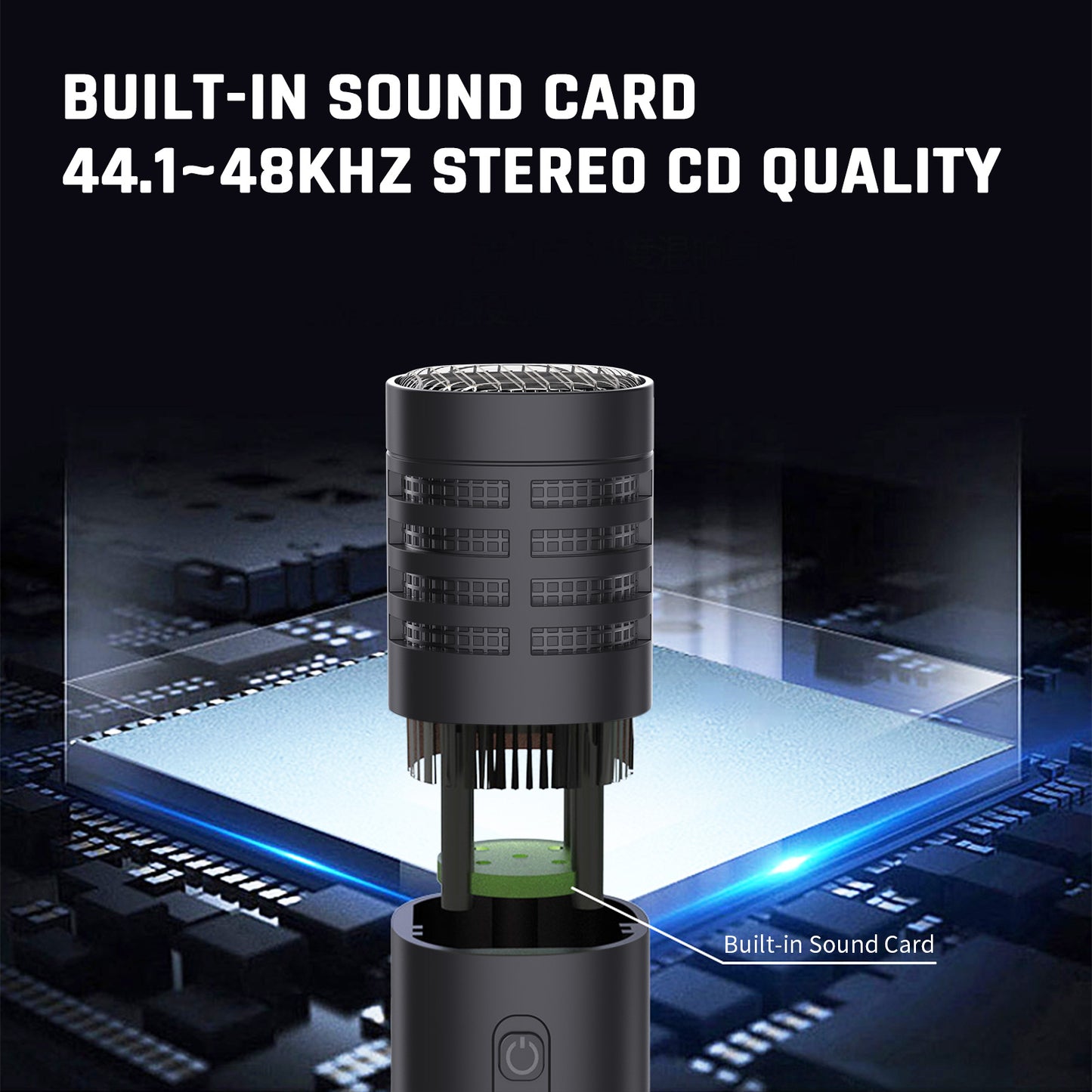 Wireless Handheld Microphone for iPhone iPad, Interview Wireless Recording Mic for Video Vlog TikTok