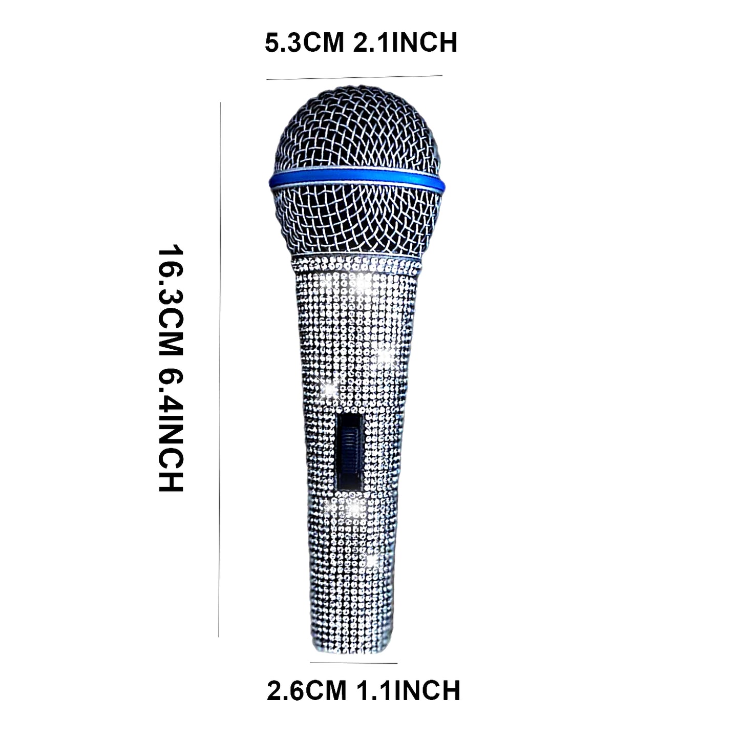 Lewinner Karaoke Microphone, Diamond-Studded Handheld Wired MIC