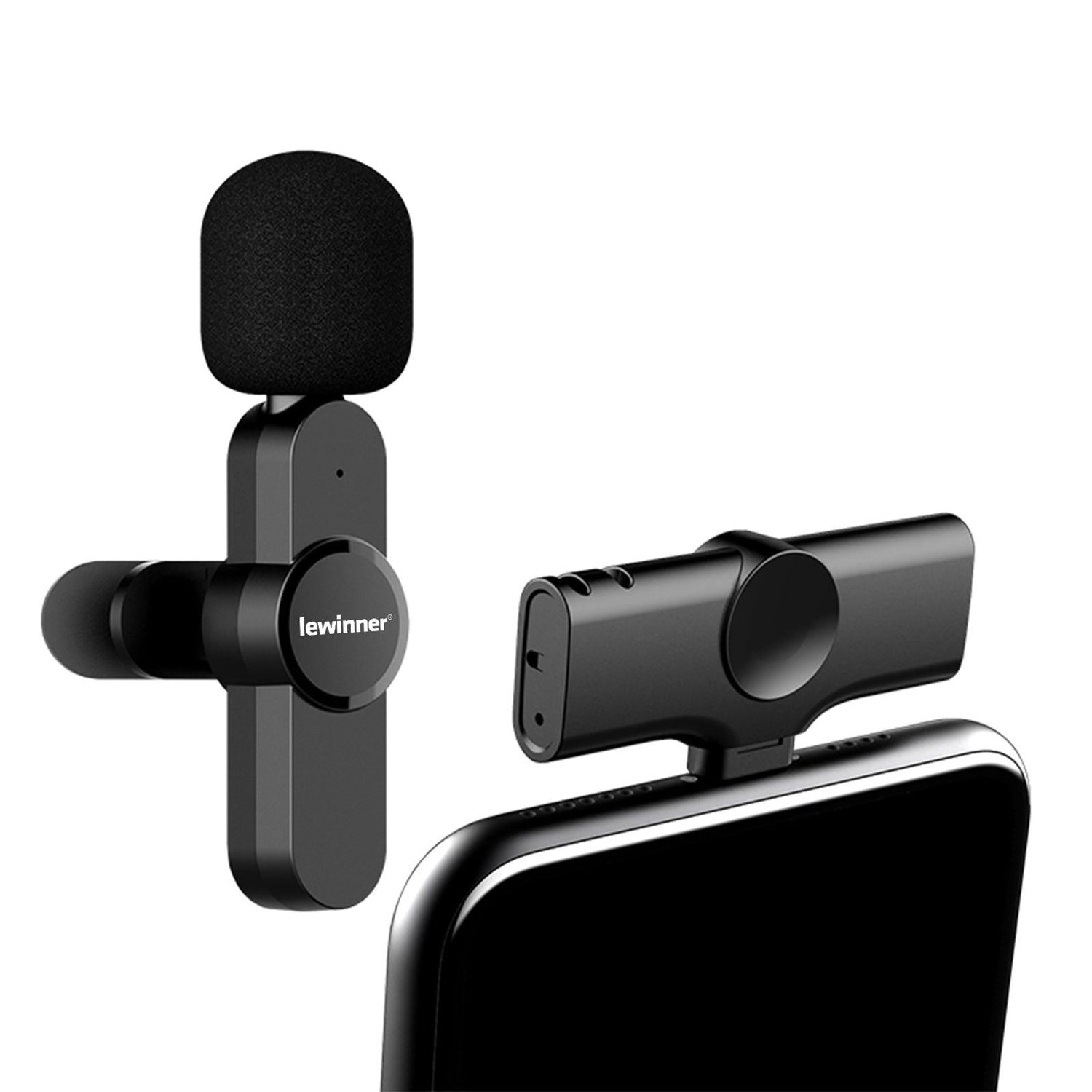 Lewinner Wireless Lavalier Microphone for iPhone iPad (WM-4)