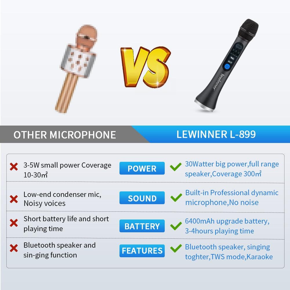 Lewinner L-899 Karaoke Microphone