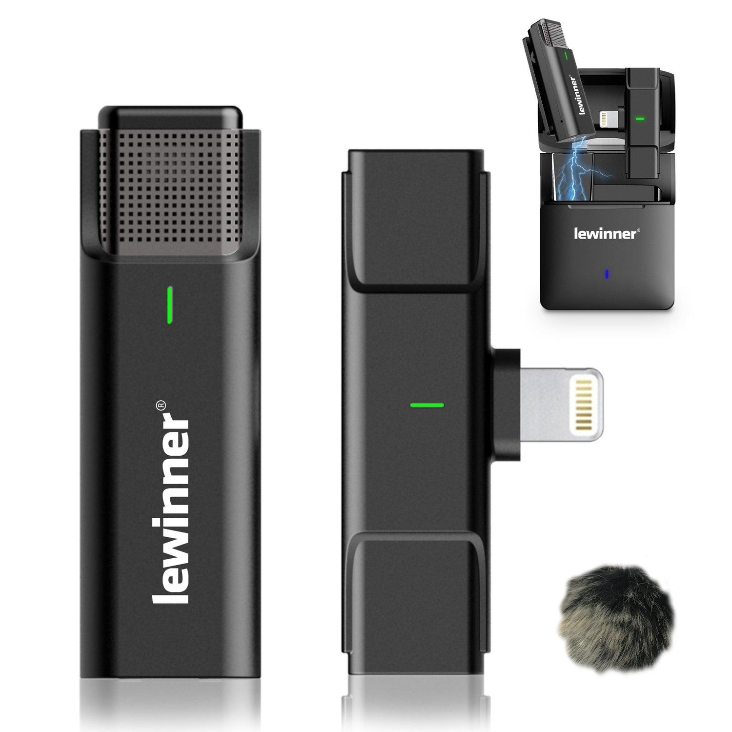 Lewinner Wireless Lavalier Microphone for iPhone and iPad (WM-5)
